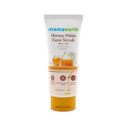 Mamaearth Honey Malai Face Scrub For Nourishing Glow - DrMediCart 