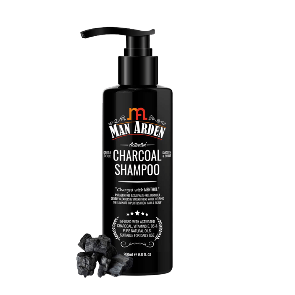 Man Arden Activated Charcoal Shampoo With Argan Oil
