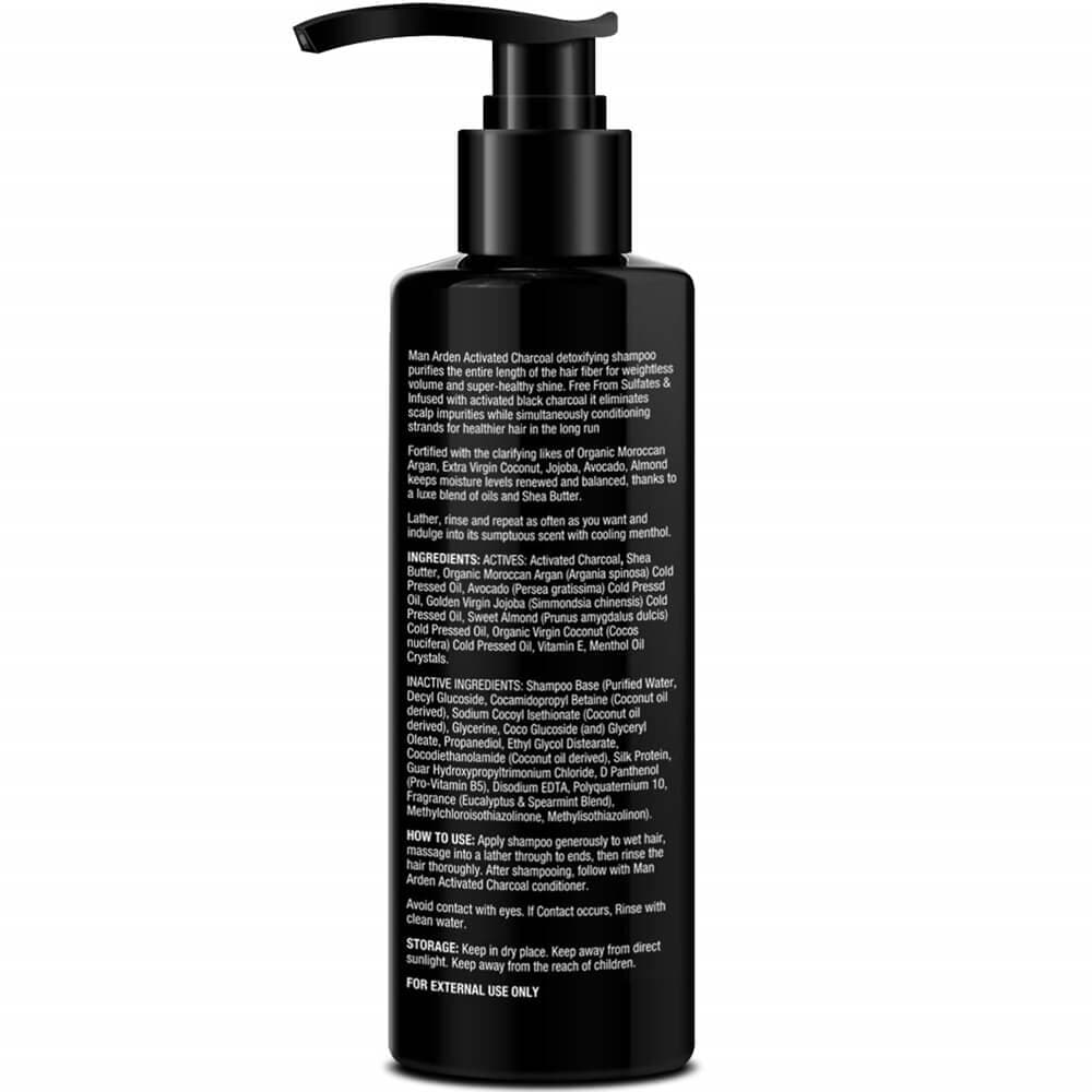 Man Arden Activated Charcoal Shampoo With Argan Oil