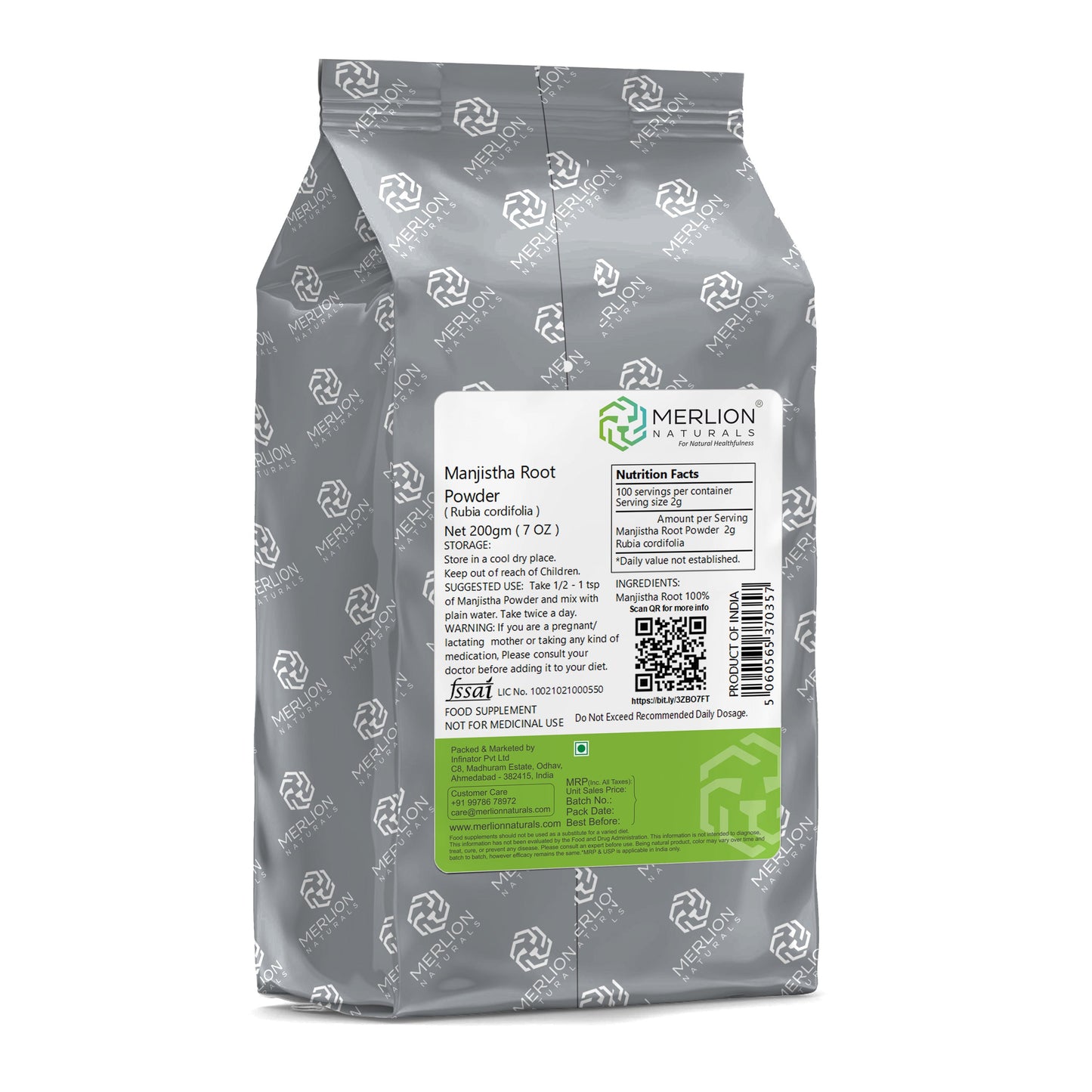 Merlion Naturals Manjistha Root Powder