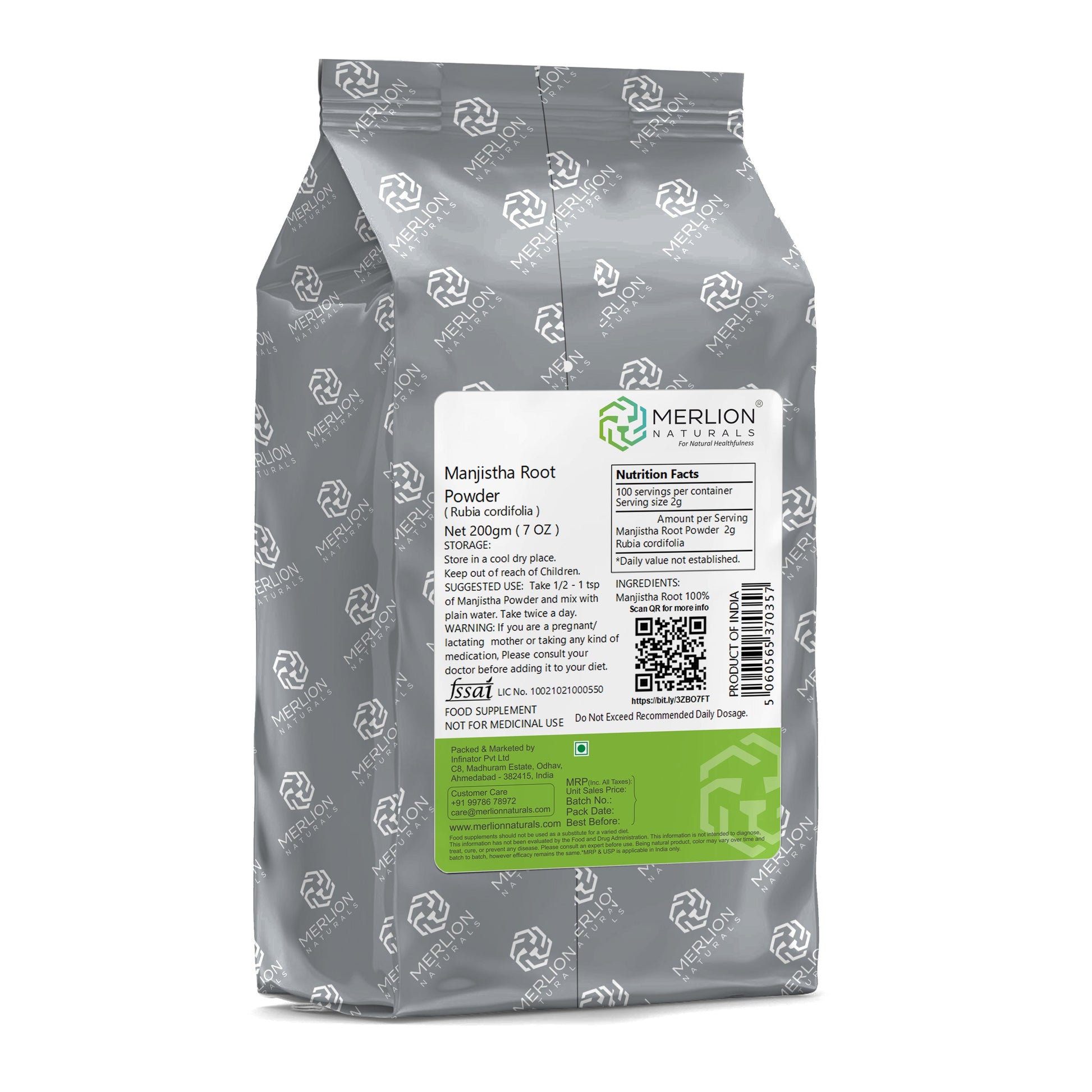 Merlion Naturals Manjistha Root Powder