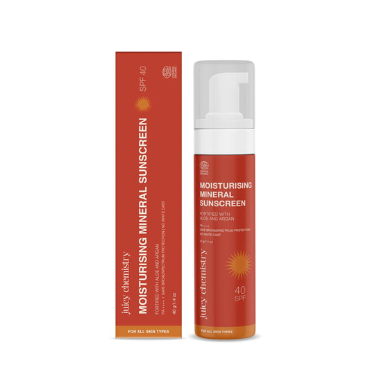 Buy Juicy Chemistry Moisturising Mineral Sunscreen SPF 40 from DrMediCart, Ship from India to USA