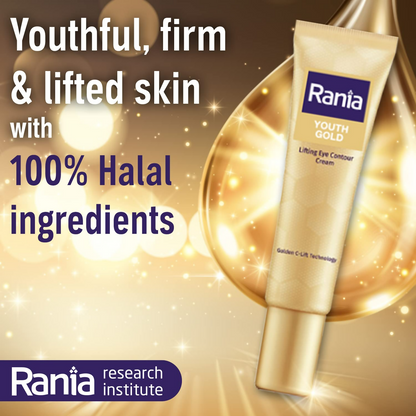 Rania 24K Gold Eye Cream Reduces Dark Circles Puffiness & Fine Lines