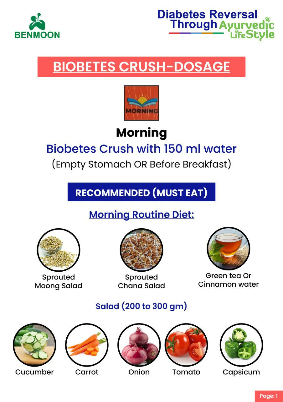 Benmoon Ayurveda Biobetes Crush Sachets
