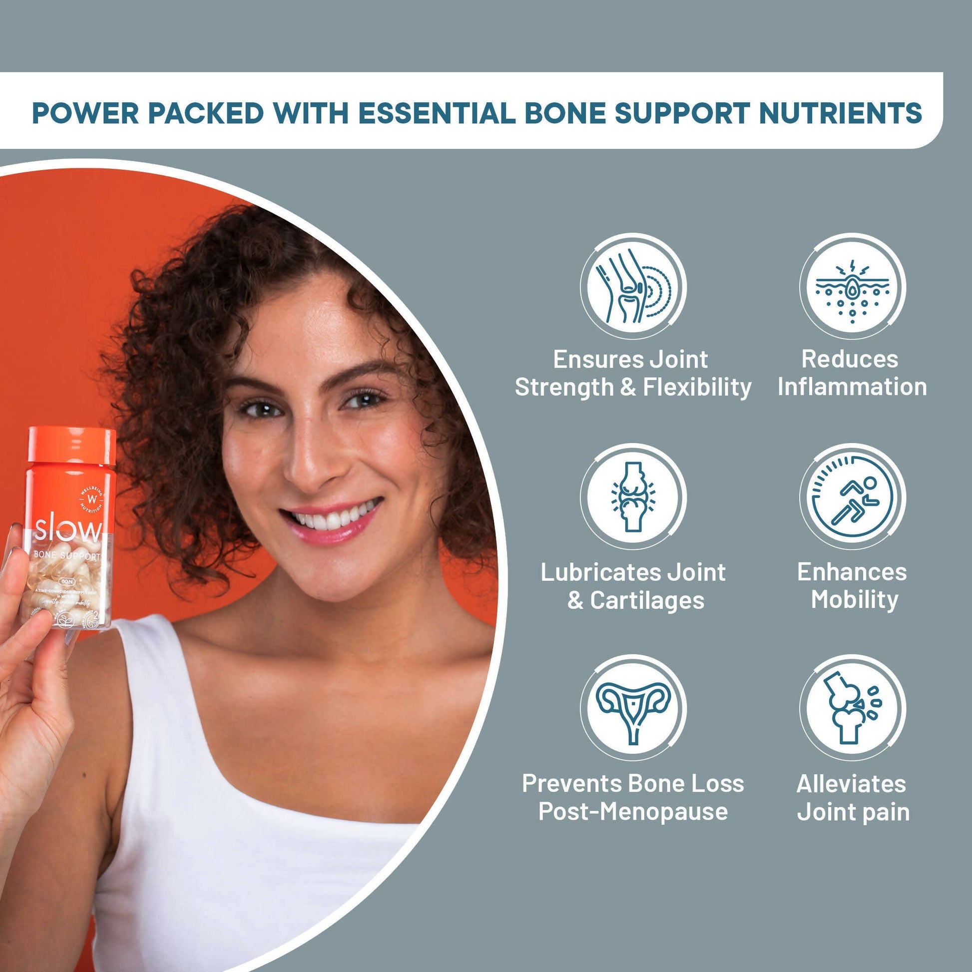 Wellbeing Nutrition Slow | Bone & Joint Support Capsules - Drmedicart