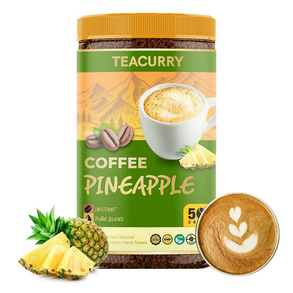 Buy Teacurry Pineapple Instant Coffee Powder - Arabica Freeze Dried Coffee for Instant Hot & Cold Coffee from DrMediCart
