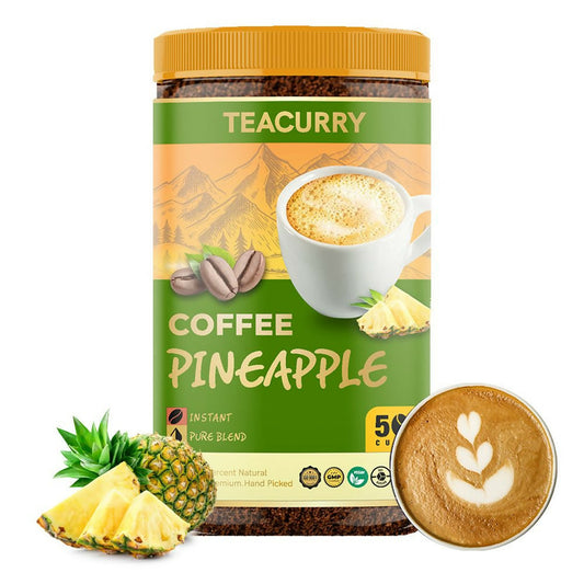 Buy Teacurry Pineapple Instant Coffee Powder - Arabica Freeze Dried Coffee for Instant Hot & Cold Coffee from DrMediCart