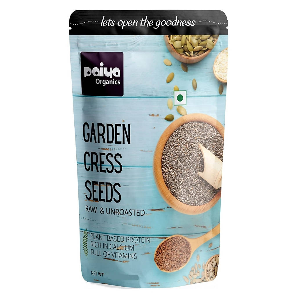 Paiya Organics Garden Cress Seeds Raw & Unroasted