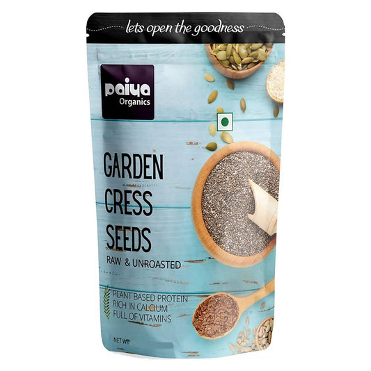 Paiya Organics Garden Cress Seeds Raw & Unroasted