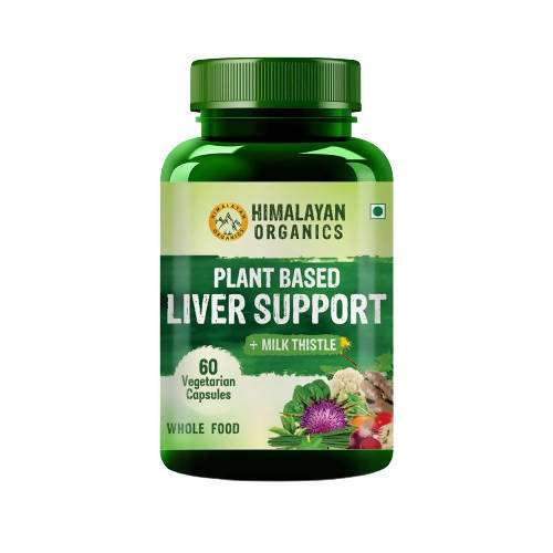 Himalayan Organics Plant Based Liver Support + Milk Thistle Vegetarian Capsules