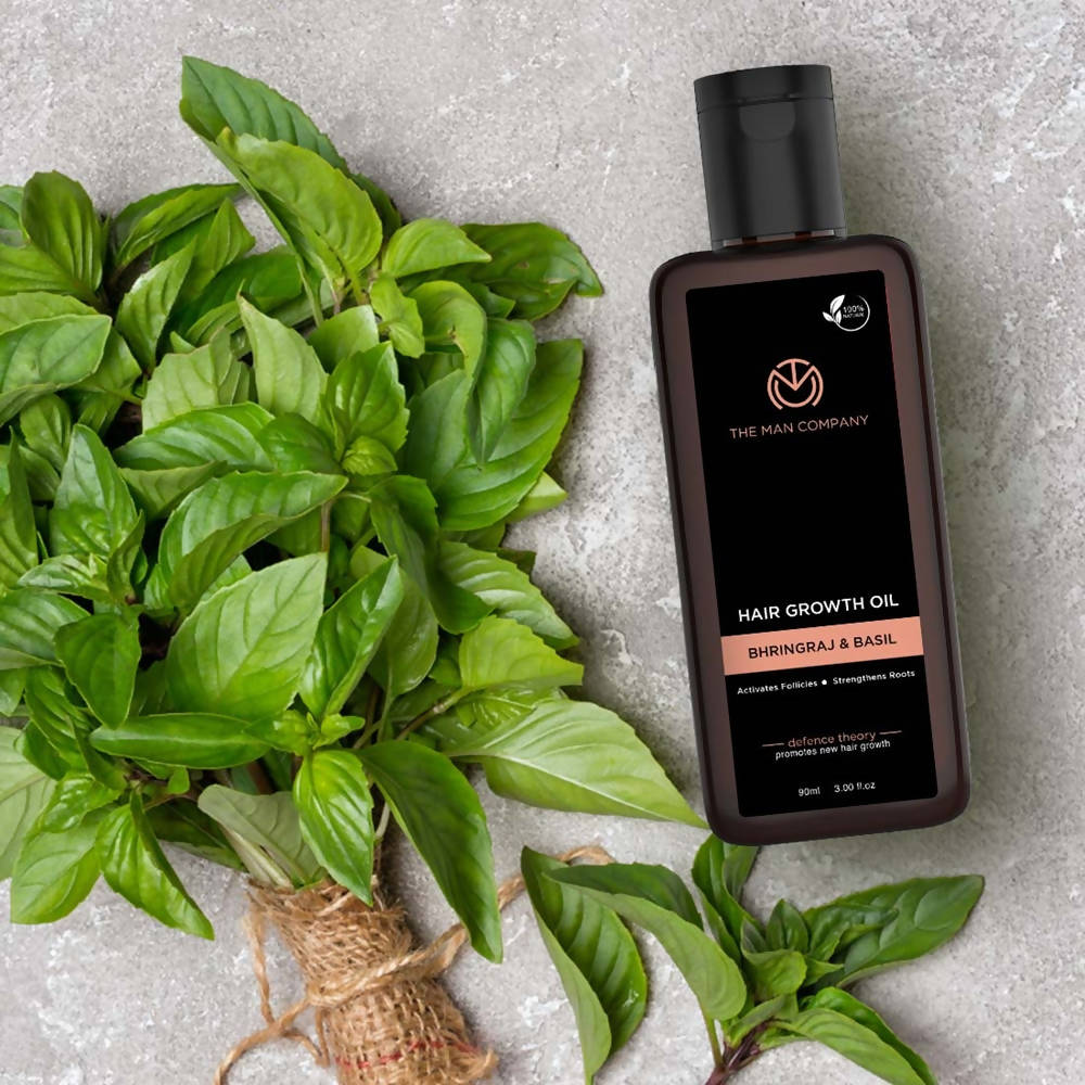 The Man Company Hair Growth Oil Bhringraj & Basil - Drmedicart