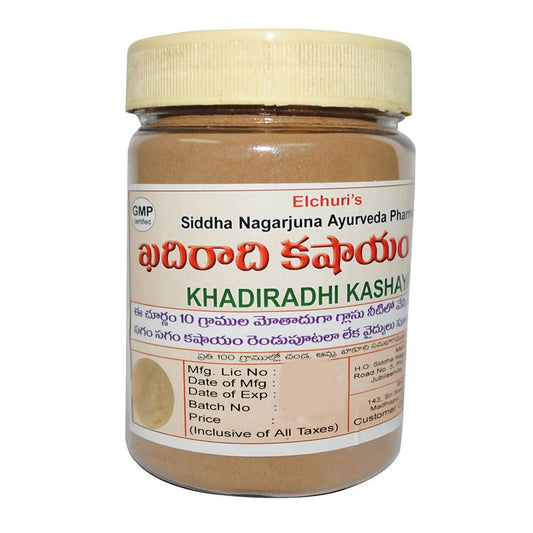 Buy Siddha Nagarjuna Ayurveda Khadiradhi Kashayam from DrMediCart, Ship from India to USA
