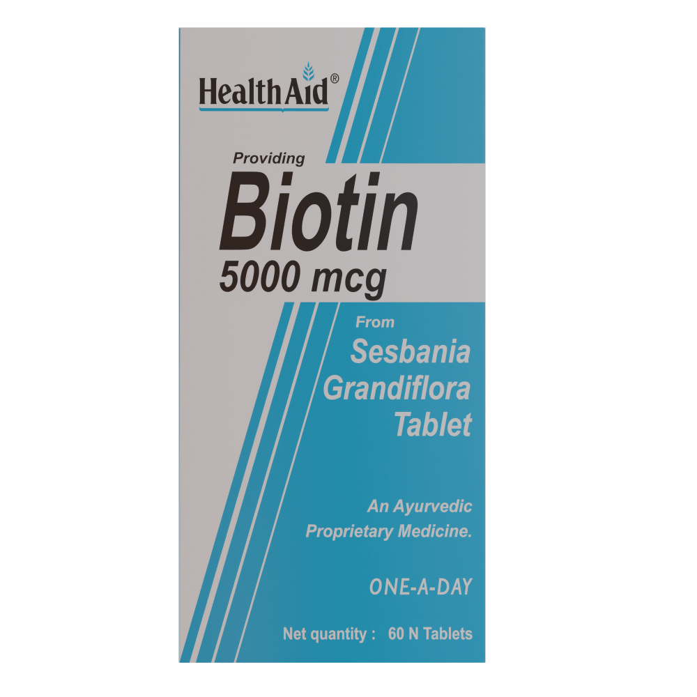 HealthAid Biotin 5000 mcg Tablets