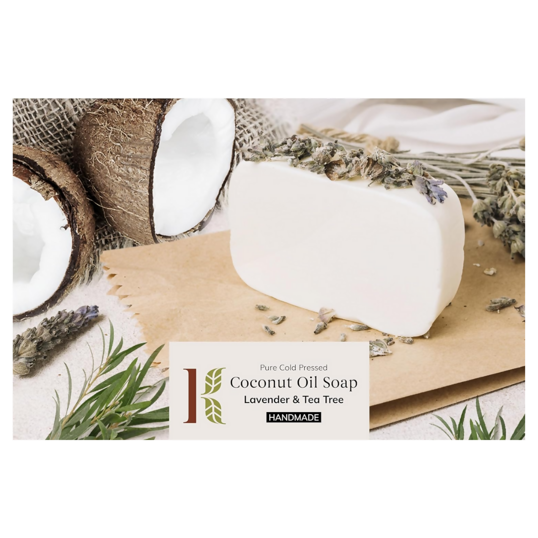 Kaprica Natural Handcrafted Cold Pressed Coconut Oil Soap With Lavender And Tea Tree