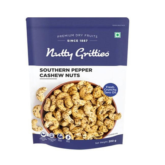 Buy Nutty Gritties Southern Pepper Cashew Nuts from DrMediCart, Ship from India to USA