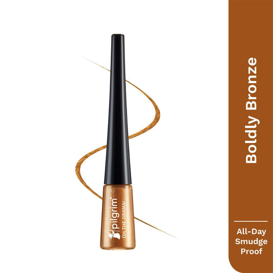 Buy Pilgrim Metallic Eyeliner Boldly Bronze, Long Lasting & Smudge Proof Enriched With Argan Oil from DrMediCart, Ship from India to USA
