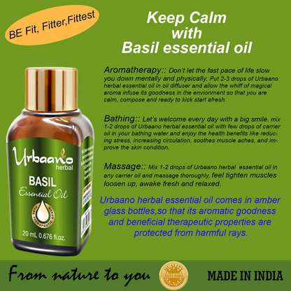 Urbaano Herbal Basil Essential Oil