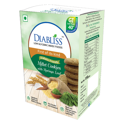 Diabliss Diabetic Friendly Millet Cookies With Moringa Leaf