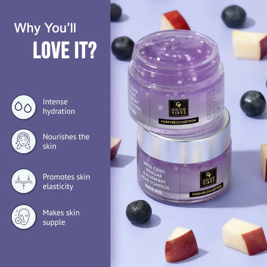 Good Vibes Apple Cider Vinegar & Blueberry Acne Control Face Gel