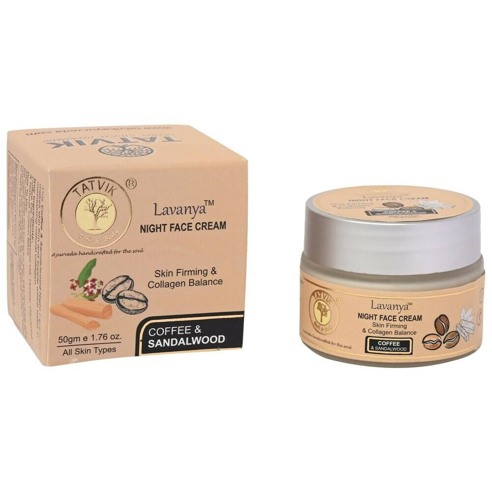 Tatvik Ayurveda Lavanya Night Face Cream (Coffee & Sandalwood)