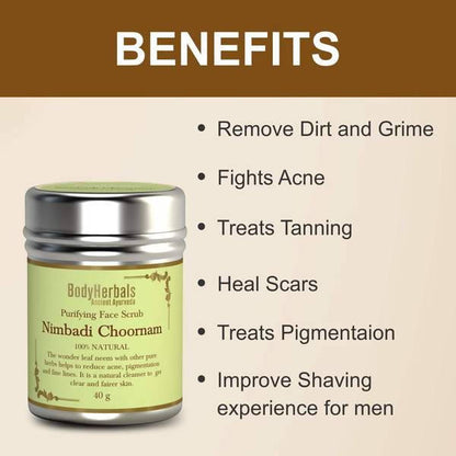 Bodyherbals Purifying Face Scrub Nimbadi Choornam