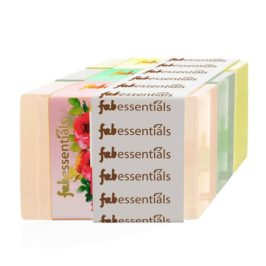 Buy Fabessentials Assorted Glycerin Bathing Bars Combo - Wild Rose, Mint & Lemongrass from DrMediCart, Ship from India to USA
