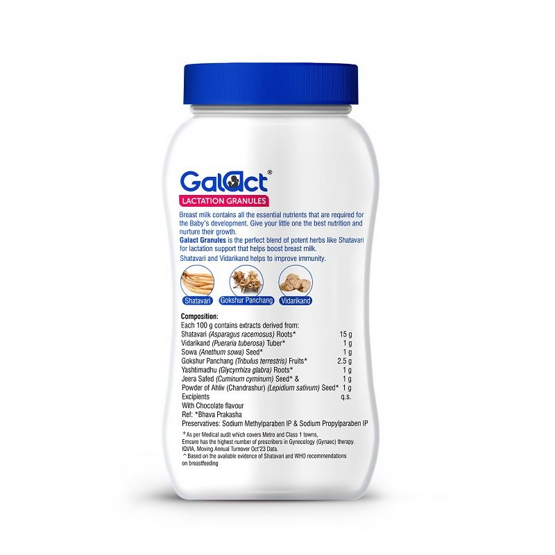 Galact Granules Lactation Granules - Chocolate Flavor With Shatavari