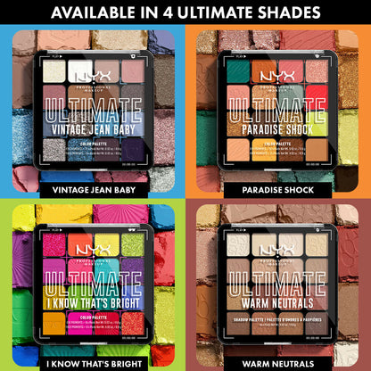 NYX Professional Makeup Ultimate Shadow Palette - Paradise Shock
