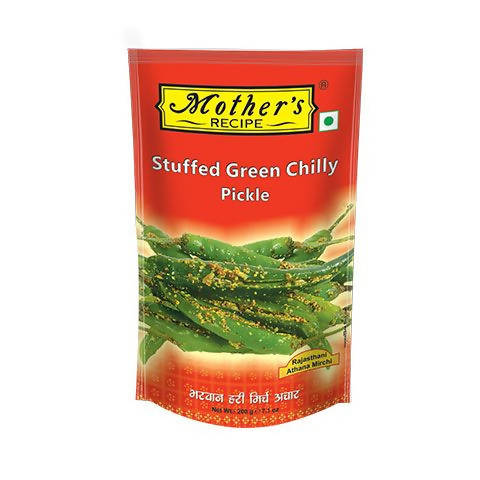 Buy Mother's Recipe Stuffed Green Chilli Pickle from DrMediCart, Ship from India to USA