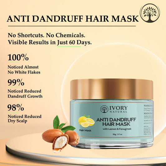 Buy Ivory Natural Dandruff Hair Mask - Scalp Wellness, Assists With Dandruff For Both Men & Women from DrMediCart, Ship from India to USA