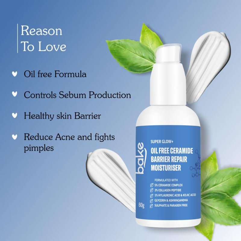 Bake Super Glow+ Oil Free Ceramide Barrier Repair Moisturiser