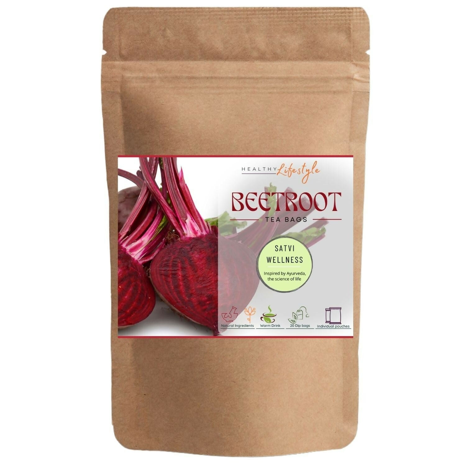 Satvi Wellness Beetroot Tea | Beetroot Tea Bags