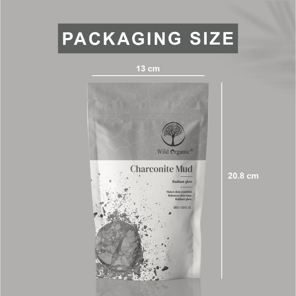 Wild Organic Charconite Mud Radiant Glow Clay Powder
