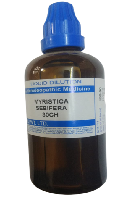 SBL Homeopathy Myristica Sebifera Dilution 30 CH