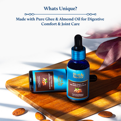 Blue Nectar Nabhi Oil With Pure Ghee & Almond Oil