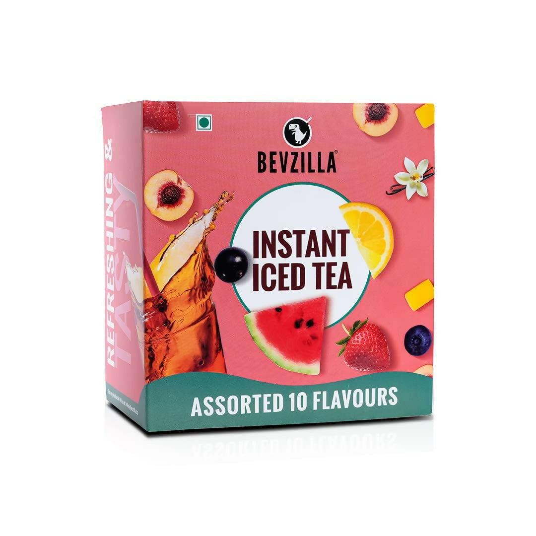Buy Bevzilla Instant Iced Tea Powder - Assorted 10 Flavours from DrMediCart