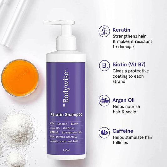 Buy BeBodywise Keratin Hair Fall Control Shampoo from DrMediCart, Ship from India to USA