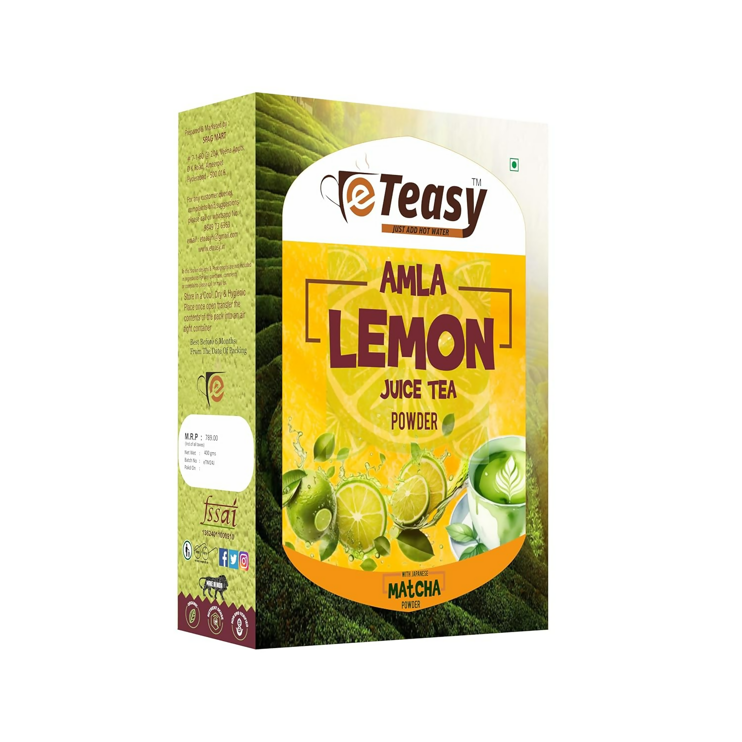 Buy Eteasy Japanese Ceremonial Grade Matcha Honey Lemon Juice Green Tea from DrMediCart