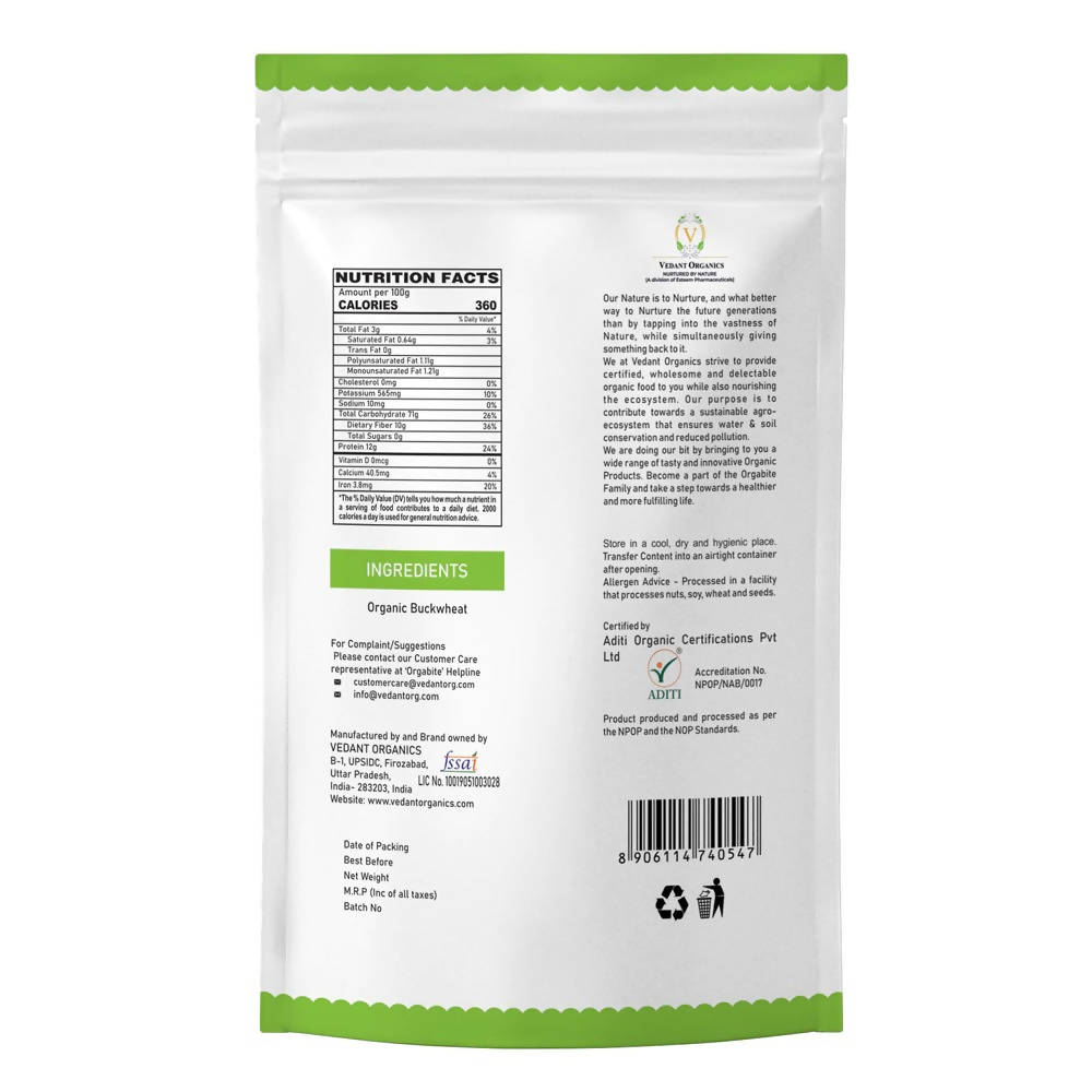 Orgabite Organic Buckwheat Flour