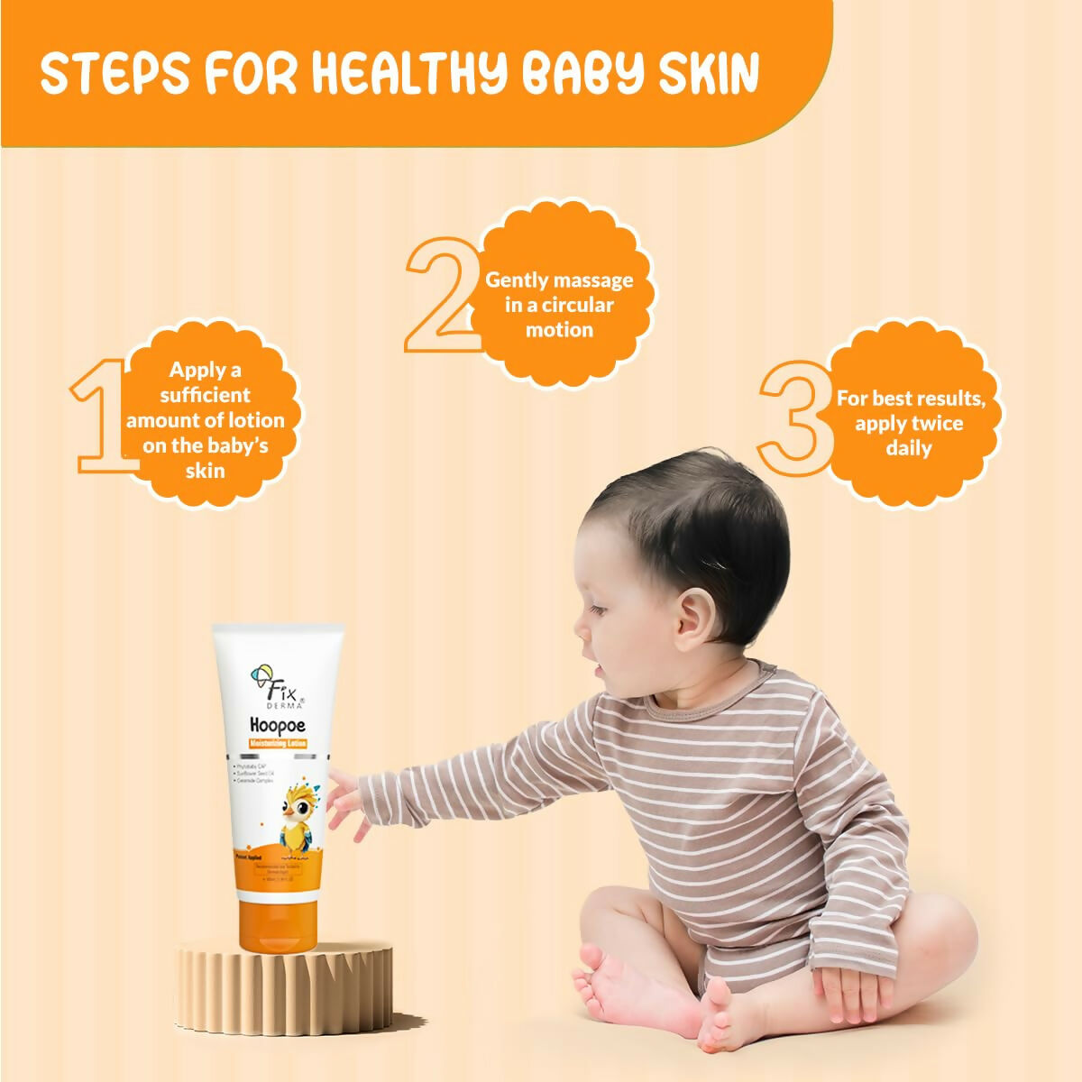 Fixderma Hoopoe Baby Moisturizing Lotion with 1% Ceramide