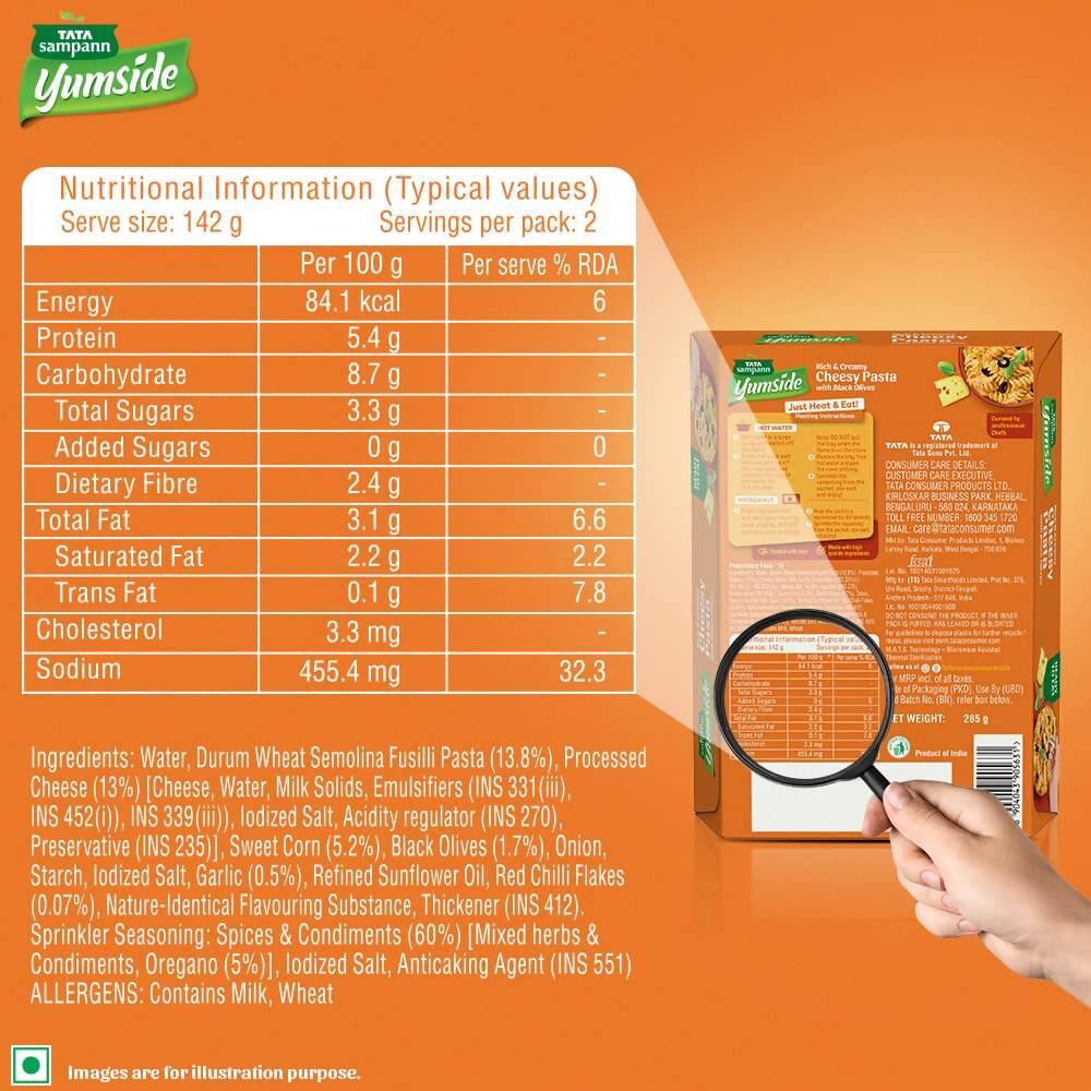 Tata Sampann Yumside Cheesy Pasta