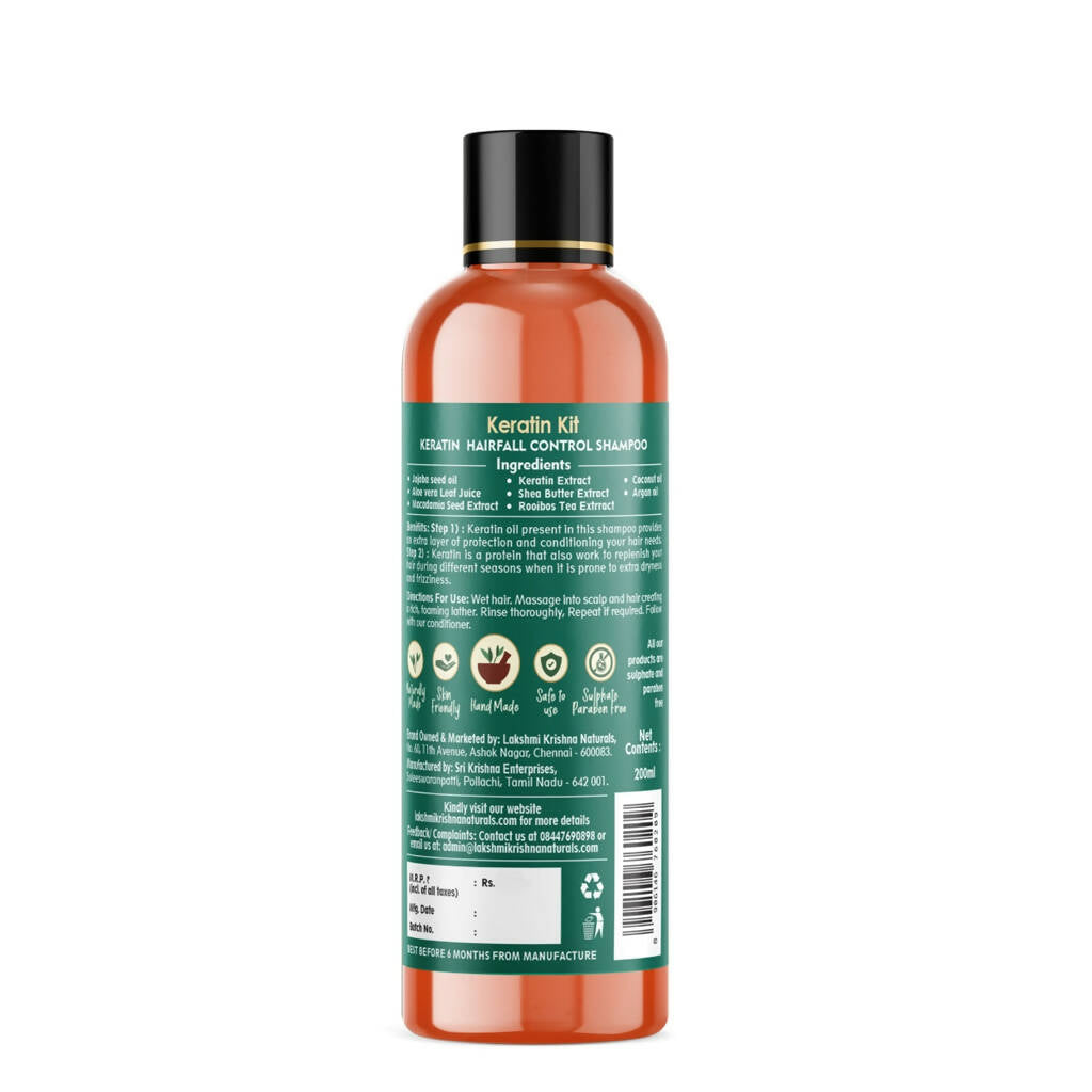 Lakshmi Krishna Naturals Keratin Hair fall Control Shampoo - DrMediCart