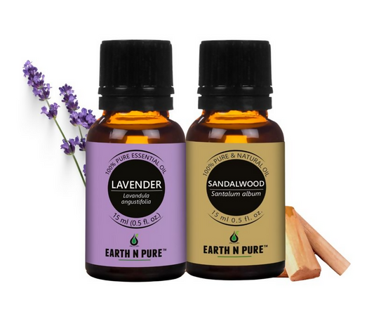 Earth N Pure Sandalwood Essential Oil and Lavender Essential Oil