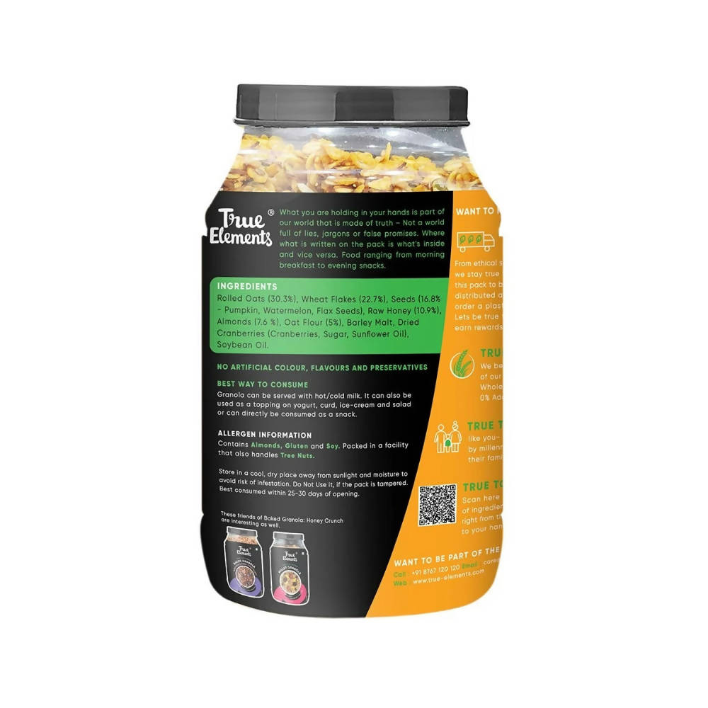 True Elements Baked Granola with Honey Crunch - Drmedicart