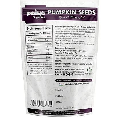Paiya Organics Pumpkin Seeds