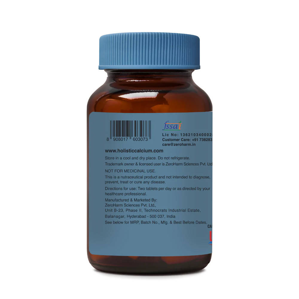 Zeroharm Holistic Calcium + Ashwagandha Tablets - Drmedicart