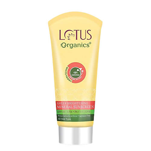 Buy Lotus Organics+ Sheer Brightening Mineral Sunscreen from DrMediCart, Ship from India to USA