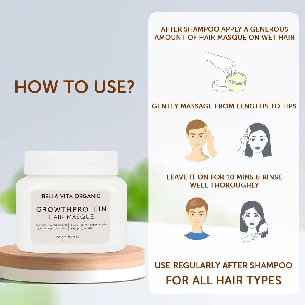 Bella Vita Organic Growth Protein Hair Masque