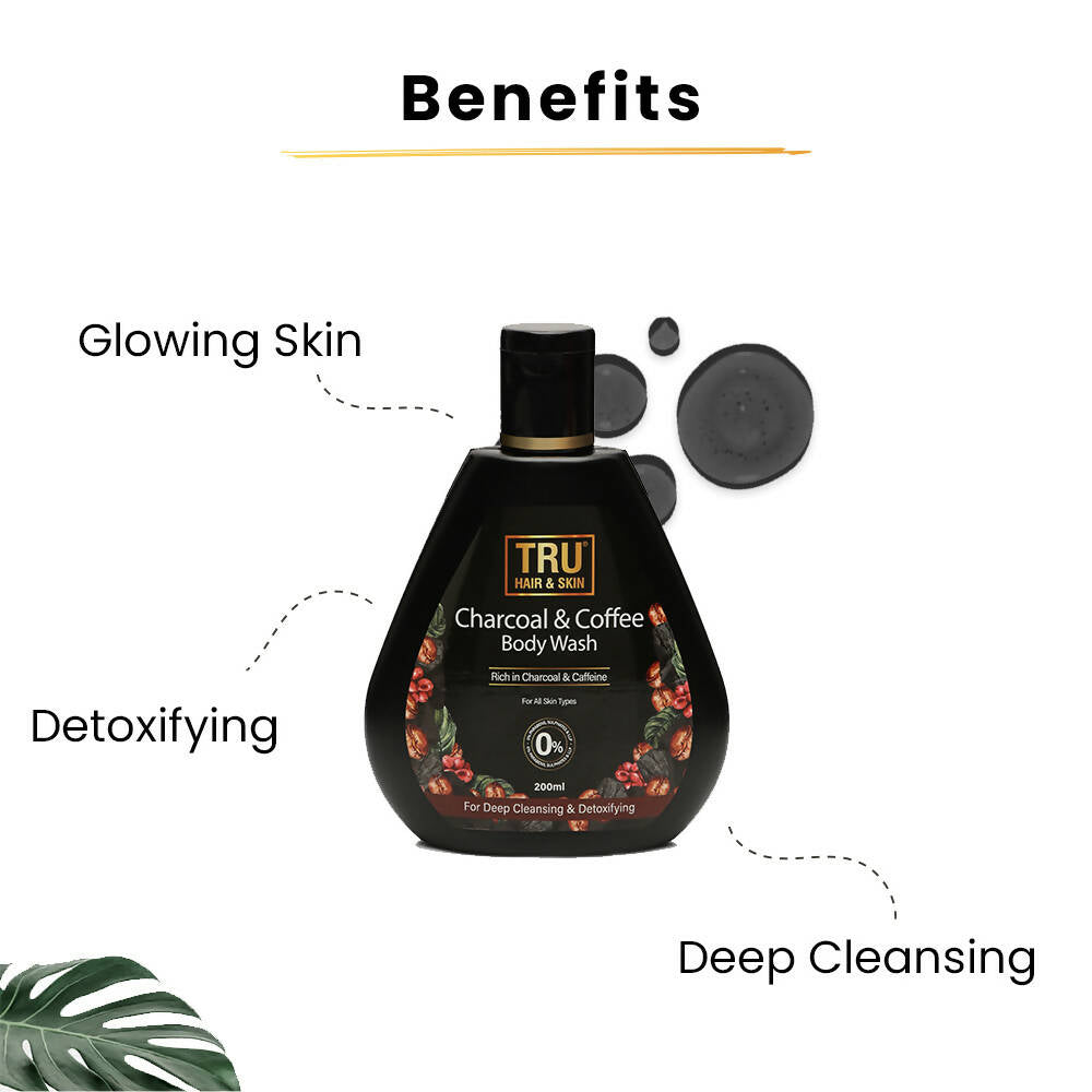 Tru Hair & Skin Charcoal & Coffee Body Wash - Drmedicart