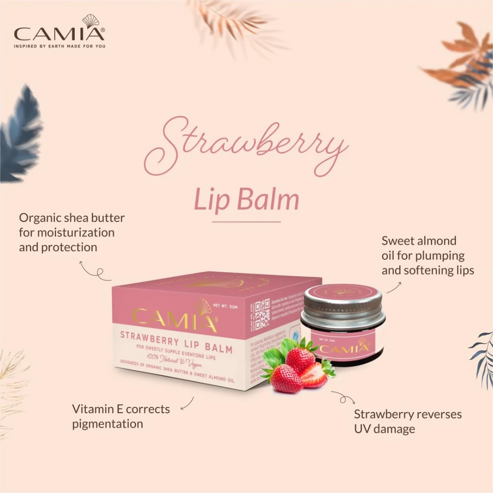 Camia Natural Strawberry Lip Balm
